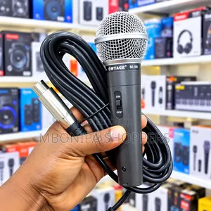 WYKER M-58 Dynamic Vocal Microphone – Black and Silver