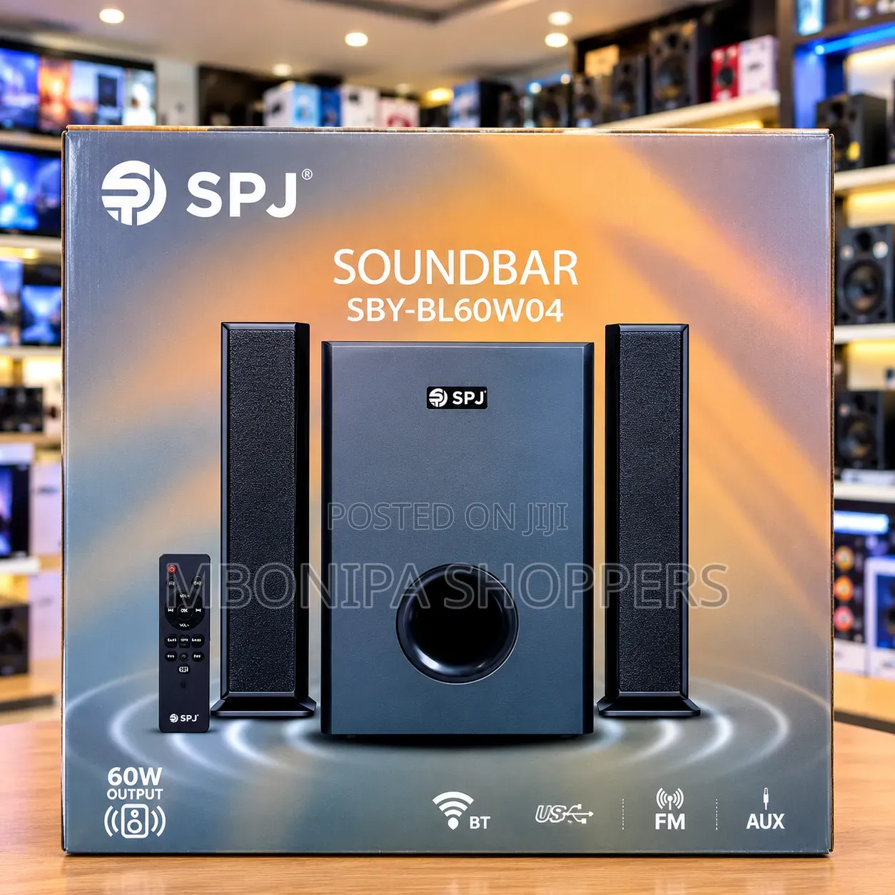 SPJ SBY-BL60W04 Soundbar Speaker System – 60W Output