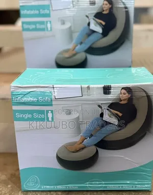 Single Size Inflatable Sofa and Ottoman Set.