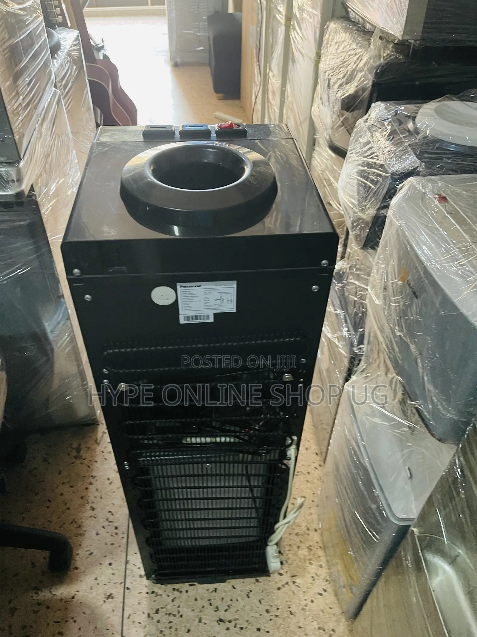 Imported Used Panasonic Black Hot & Cold Water Dispenser