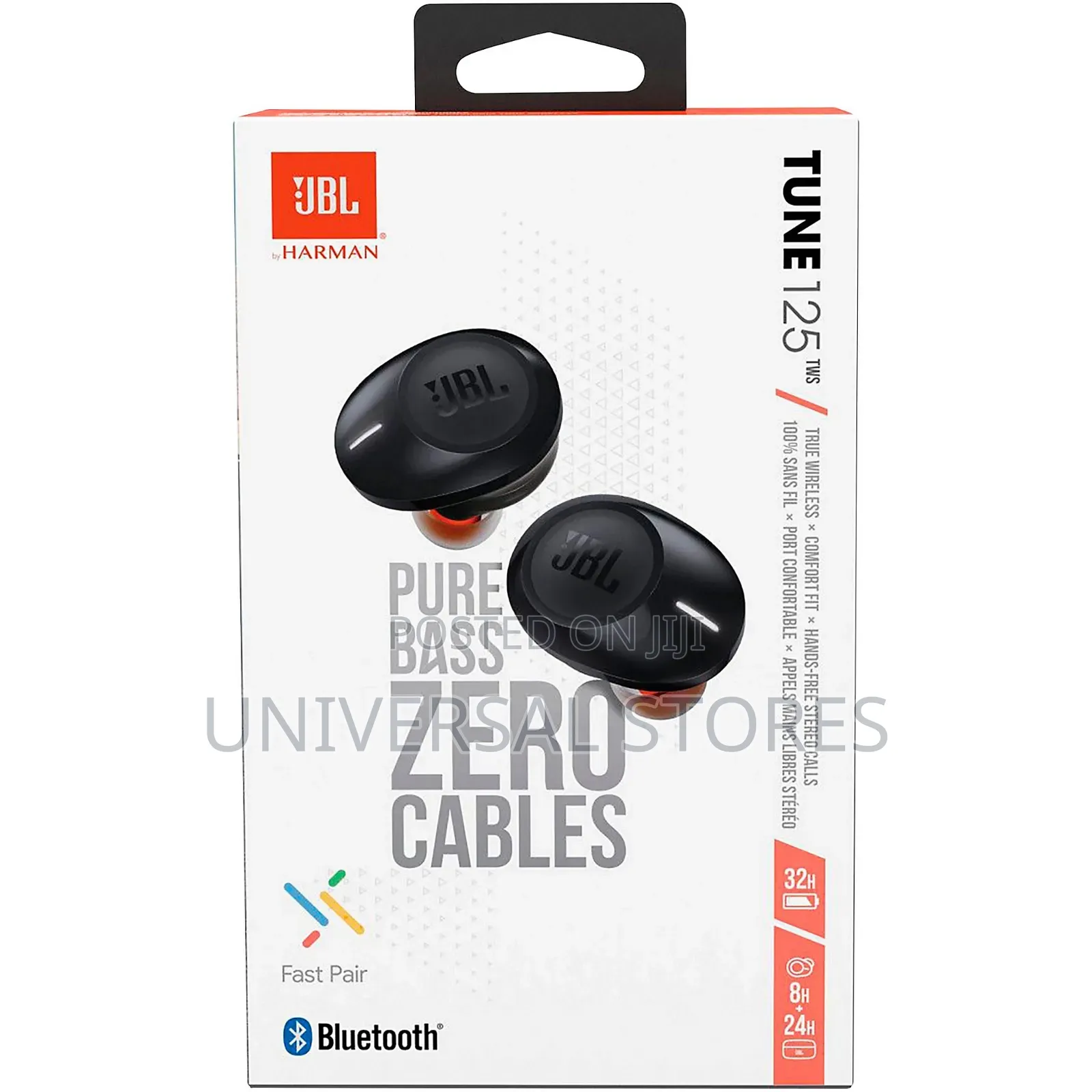 JBL Tune 125 TWS Pure Bass Wireless Bluethooth
Headphones | Black