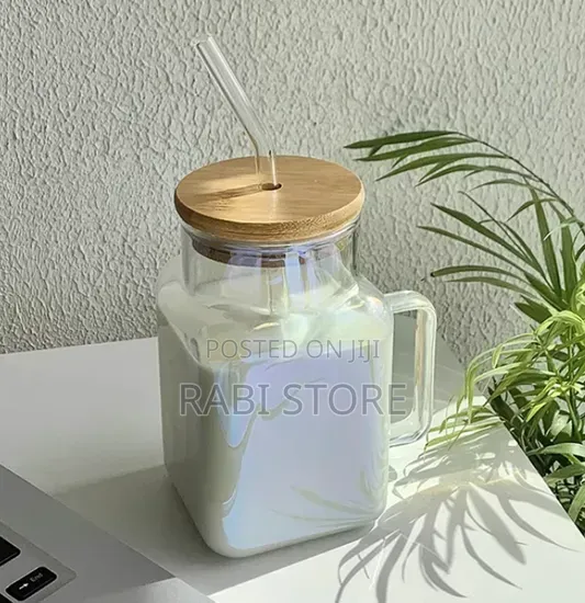 Juice Glass Bottles With Straw