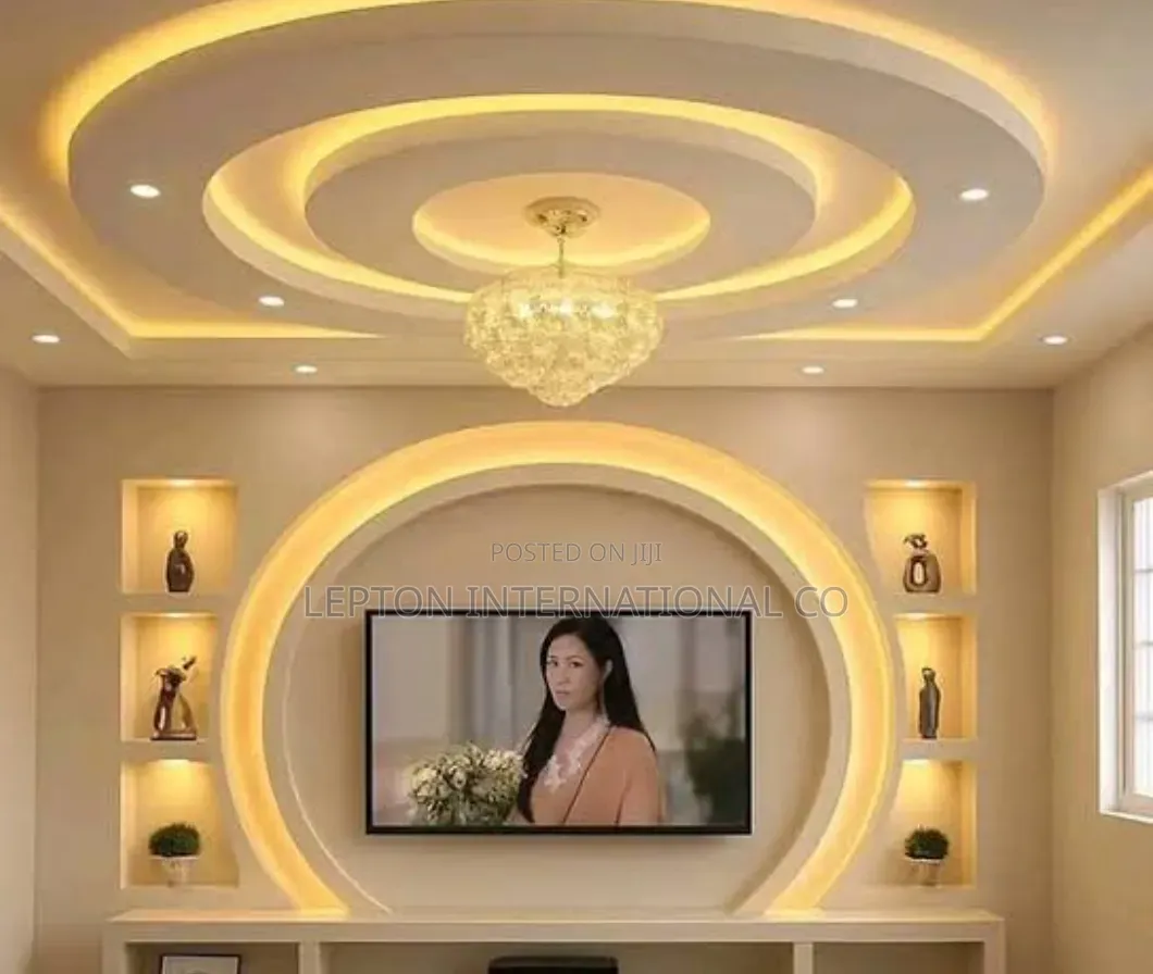 Gypsum Ceiling and TV Installation