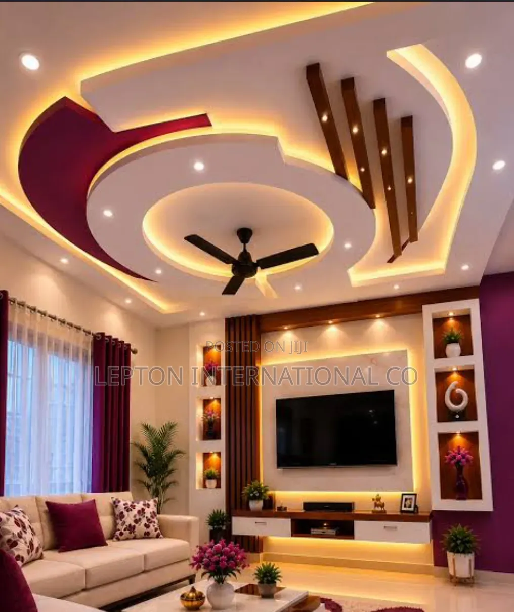 Gypsum Ceiling and TV Installation