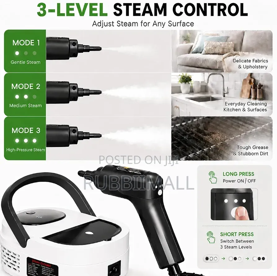 High-Pressure Portable Steam Cleaner