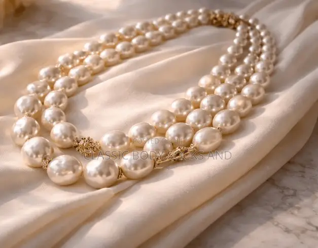 Elegant Double Strand Pearl Necklace