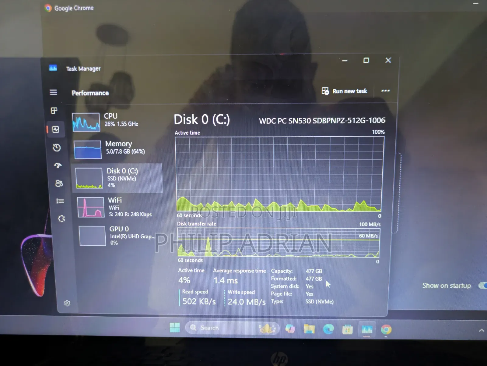 Laptop HP Pavilion 15 8GB Intel Core i5 SSD 512GB