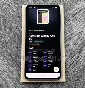New Samsung Galaxy A56 256 GB Black