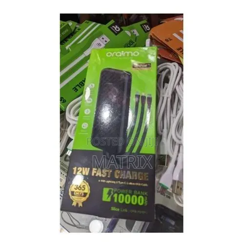 Oraimo Power Bank 10,000 mAh 4 in 1 With Fast Charge, Smart Protection