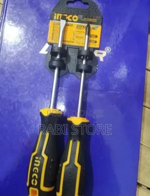2 PCS Screwdriver Set 5" (1pc Slotted, 1pc Phillips) HKSD0248 .