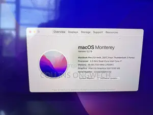Laptop Apple MacBook Pro 2017 16GB Intel Core i7 SSD 256GB