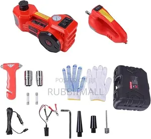 5-Ton 12V DC Electric Hydraulic Car Jack and Impact Wrench Kit