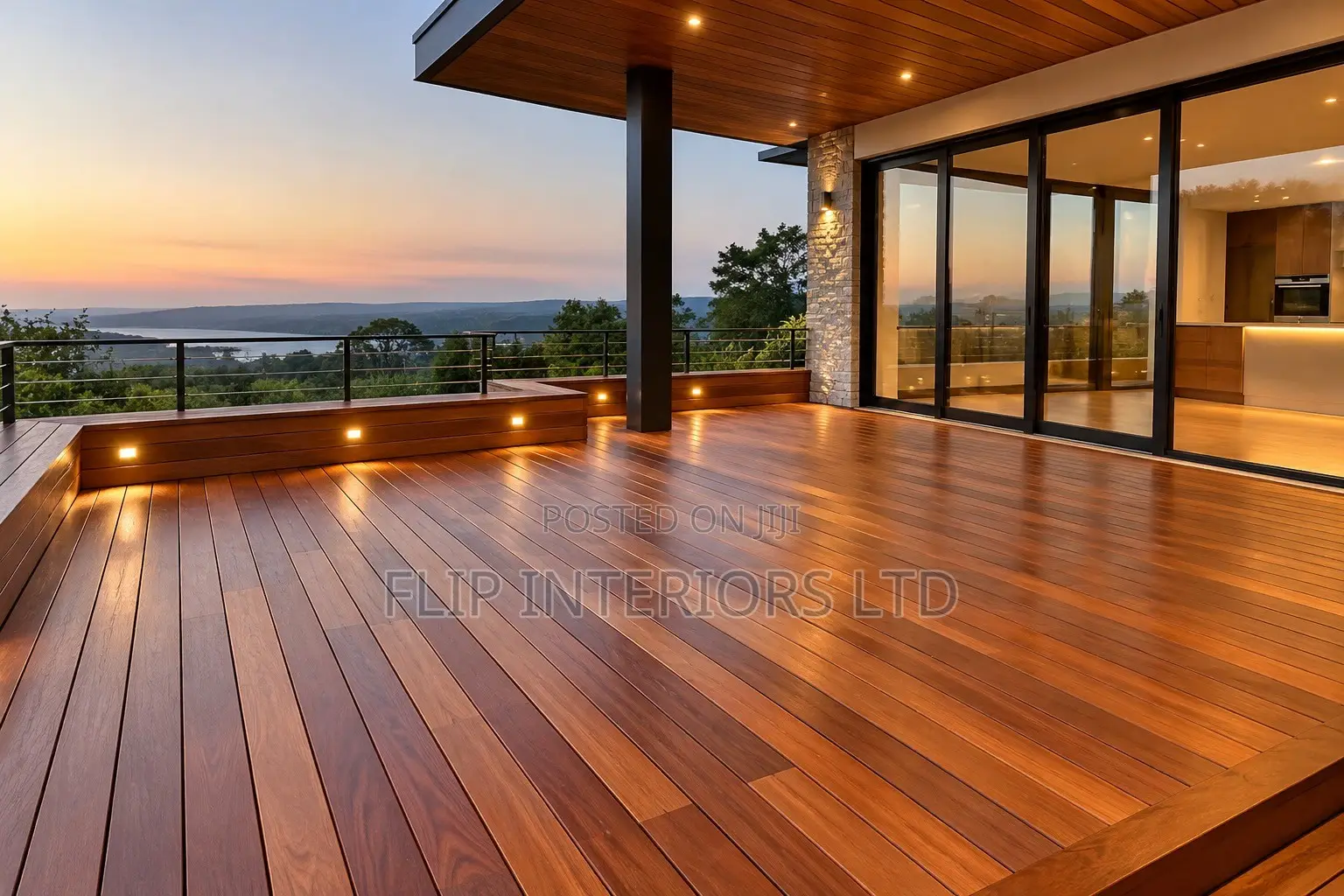 Premium Natural Hardwood Decking Installation