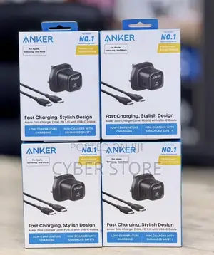 Anker Zolo Charger (20W, PD 3.0) With USB-C Cable.