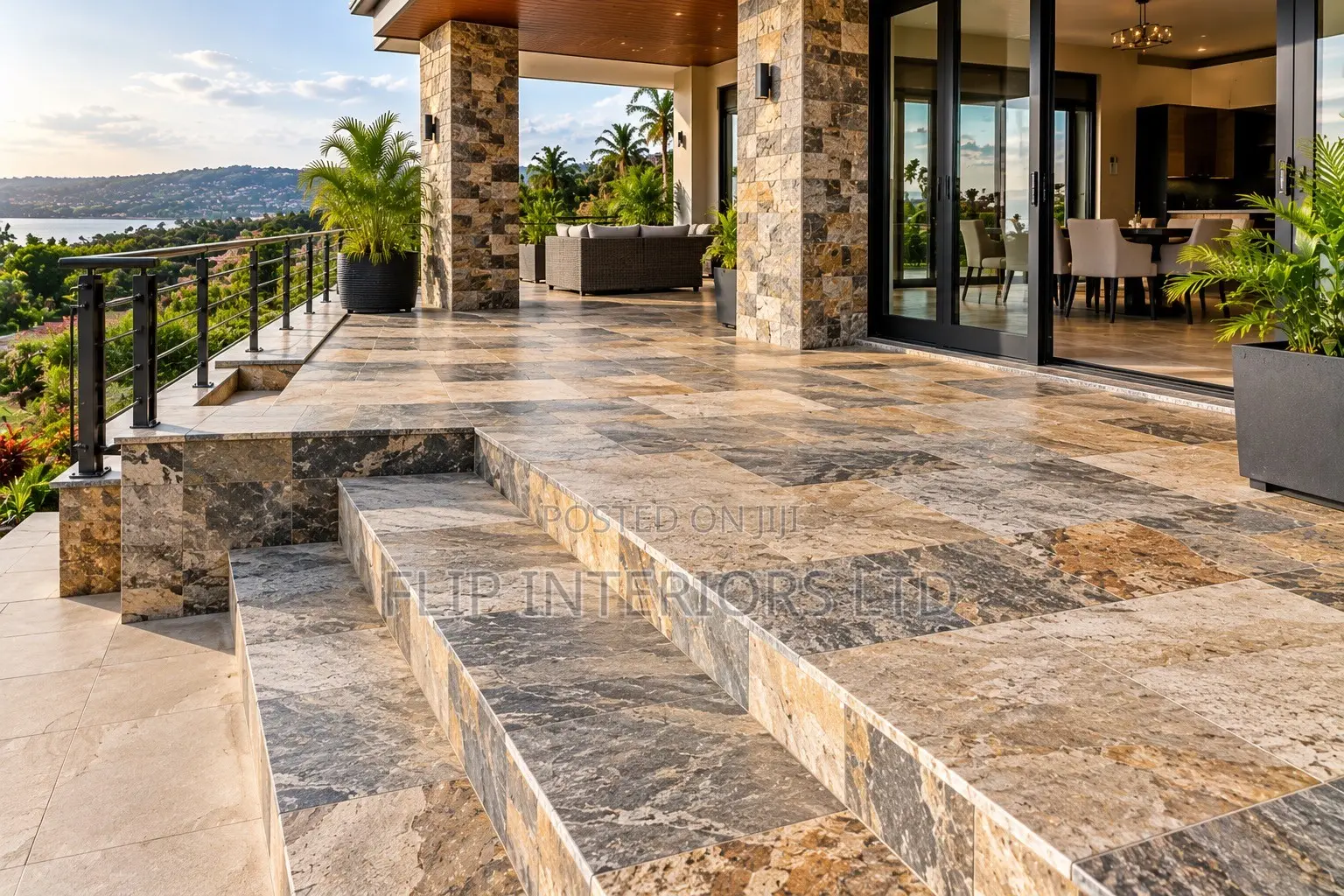 Natural Stone Decking Design & Installation