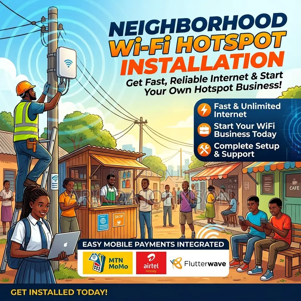 Neighbourhood WiFi Hot-Spot Business Setup