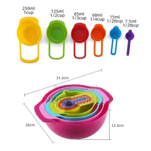 Kitchen Baking Bowls & Measuring Spoons 10pcs