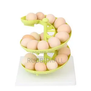 3-Tier Spiral Egg Dispenser & Storage Rack