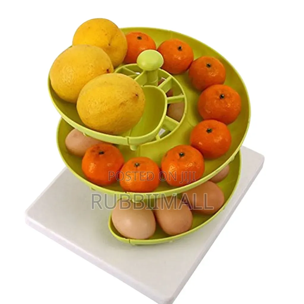 3-Tier Spiral Egg Dispenser & Storage Rack