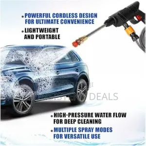 Cordless Portable Wireless Pressure Washer Gun 48V 12000mAh