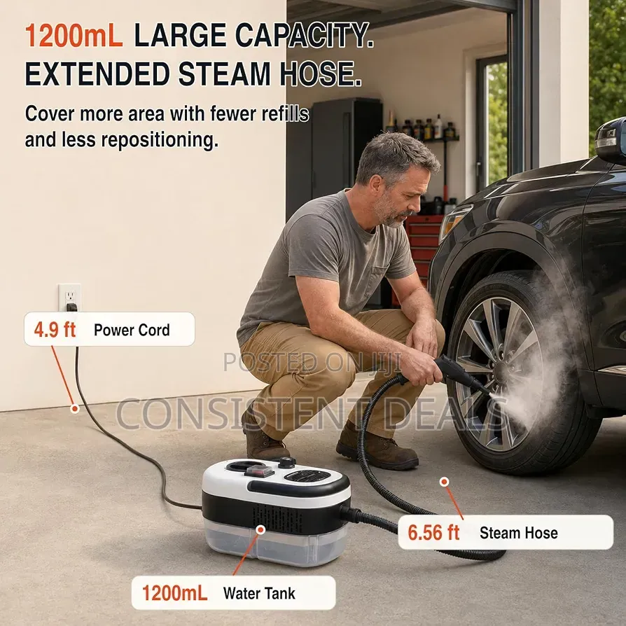 2500W Portable High-Pressure Steam Cleaner