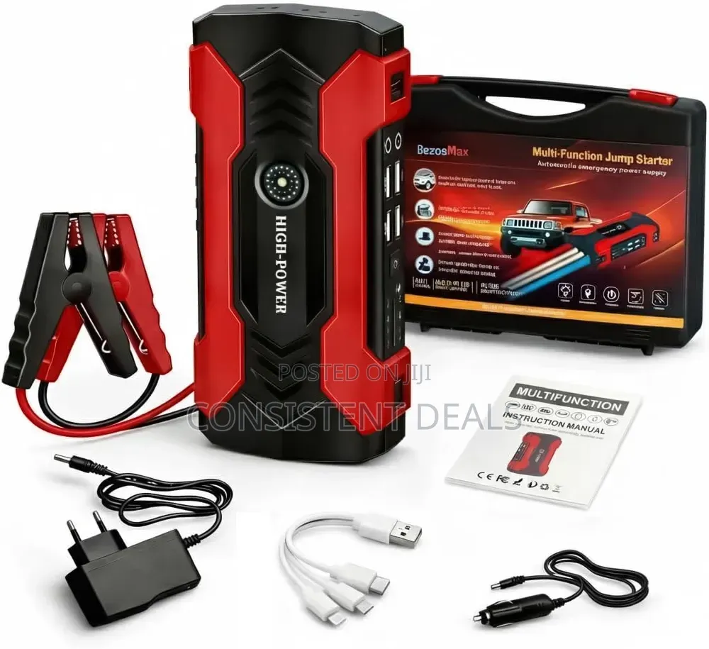 Car Jump Starter, Portable Jump Box With Fast Charging
