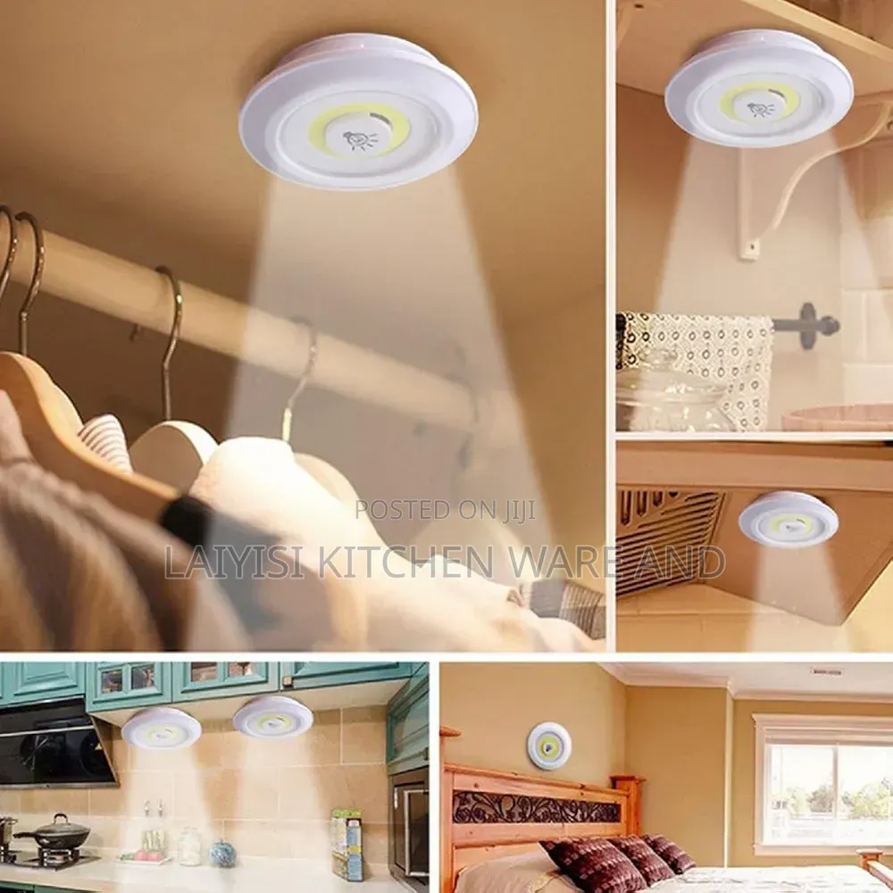 3Pcs LED Lights With Remote Brightness, Battery Operated Lighting-