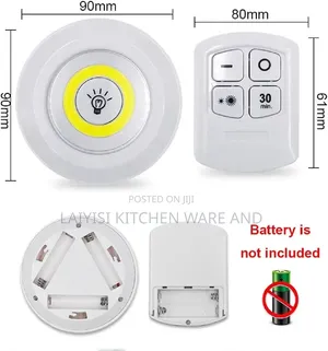 3Pcs LED Lights With Remote Brightness, Battery Operated Lighting-