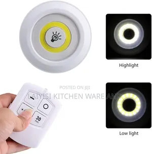 3Pcs LED Lights With Remote Brightness, Battery Operated Lighting-