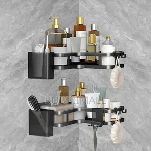 Black Corner Shower Caddy 2-Pack