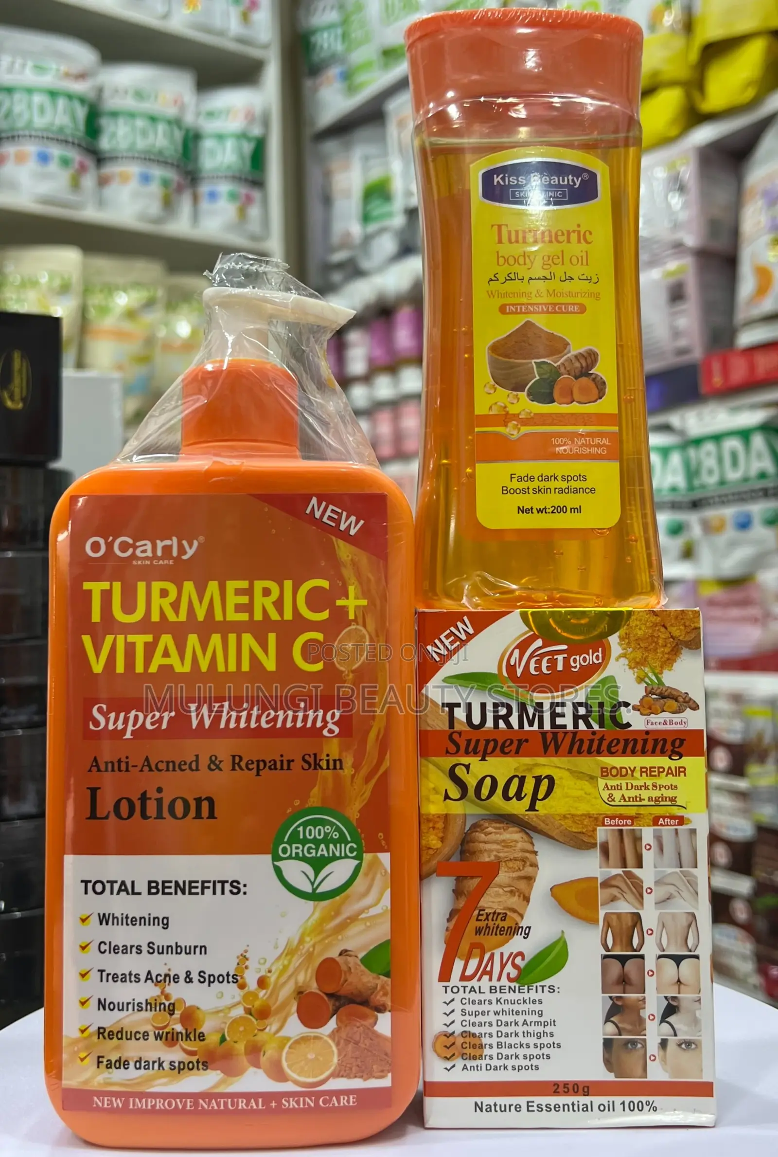 O'Carly Turmeric + Vitamin C Super Whitening Body Lotion Set