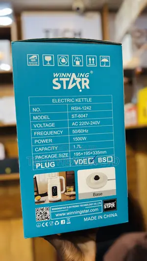 Adjustable 1.7L Electric Kettle Winning Star St6047
