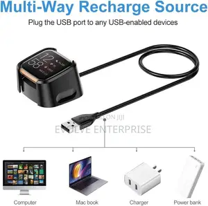 USB Charger Compatible With Fitbit Versa