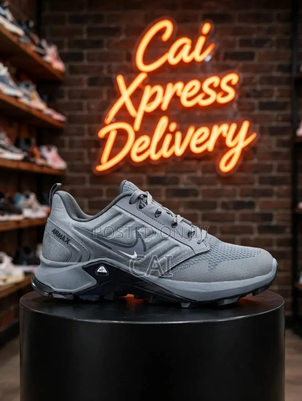 Trail Running Sneakers. Nike Fast X Grey