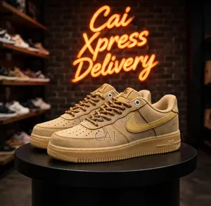 Nike Air Force 1 '07 WB in the Flax/Wheat/Gum Light Brown