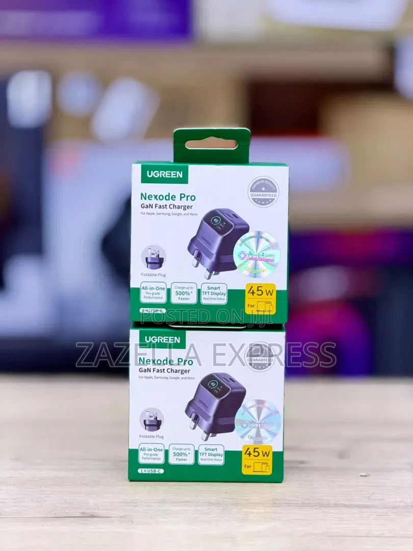 Ugreen Nexode Pro 45W USB-C Adapter withSmart Display,Gan Fast Charger