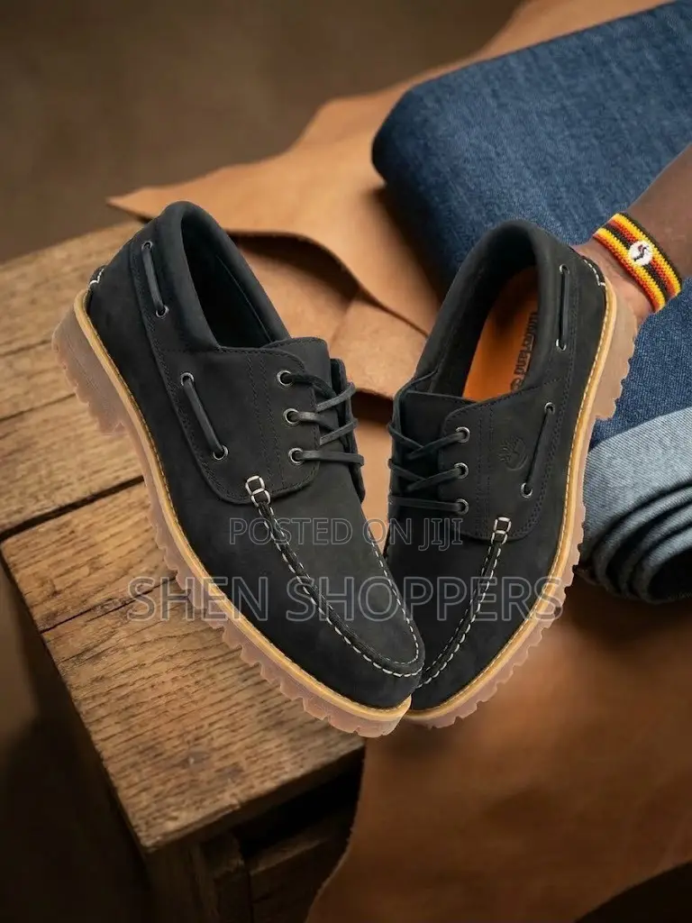 Premium Matte Black Timberland 3-Eye Rugged Lug Loafer