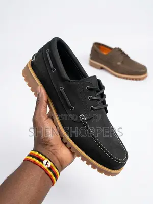 Premium Matte Black Timberland 3-Eye Rugged Lug Loafer