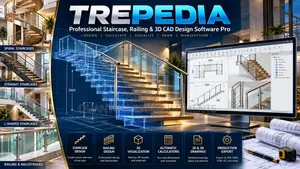 TREPEDIA | Professional Staircase, Railing & 3D CAD Design Software