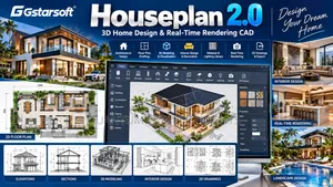 Gstarsoft Houseplan 2.0 | 3D Home Design & Real-Time Rendering CAD