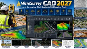 MicroSurvey CAD 2027 | Land Surveying, Civil Design & 3D Mapping Tools