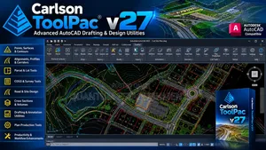 Carlson ToolPac V27 | Advanced AutoCAD Drafting & Design Utilities
