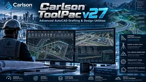 Carlson ToolPac V27 | Advanced AutoCAD Drafting & Design Utilities