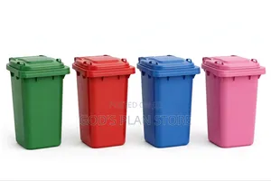 Black Wheeled 120litres Plastic Dust Bins Plastic Dust Bins