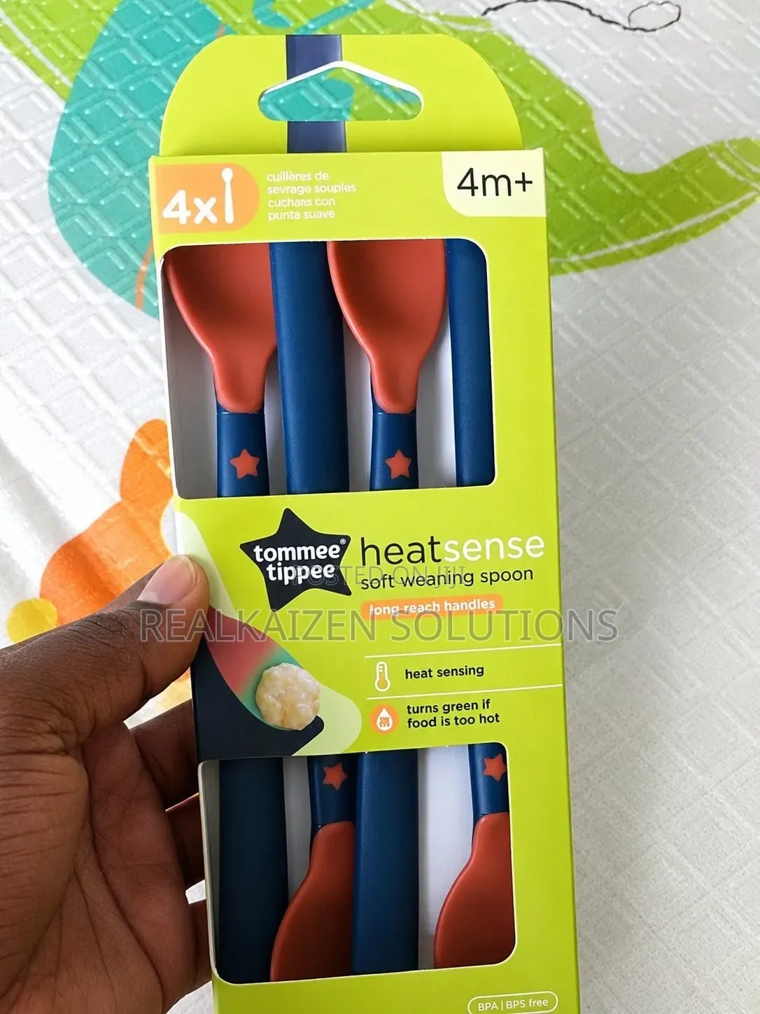 TOMMEE TIPPEE Heat Sense Weaning Spoons Temperature Colour Changing