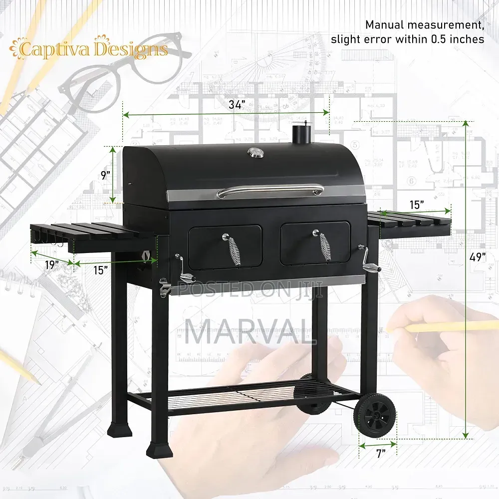 Charcoal Grills Extra Large Barbecue Grill Heavy Duty