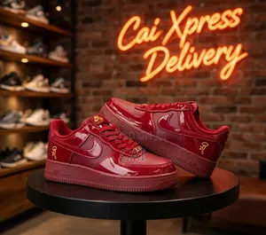 Af1. All Red Patent Sneakers