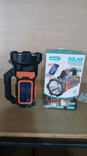 Aerbes Solar Rechargeable Searchlight 1500 Lumens USB Power Bank