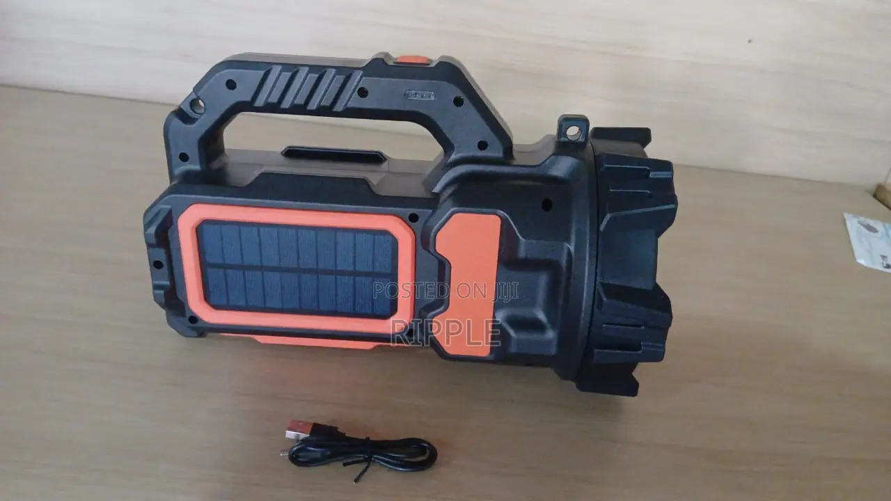 Aerbes Solar Rechargeable Searchlight 1500 Lumens USB Power Bank