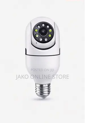 Smart Wi‐Fi Bulb Camera (360° Panoramic Security Light).